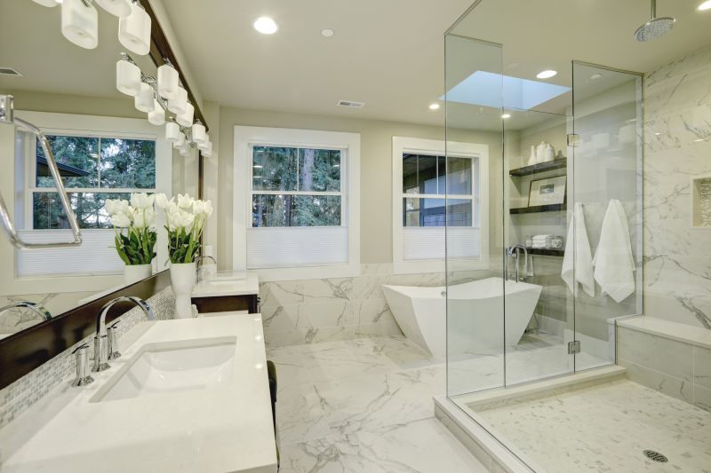 Open-concept bathroom design